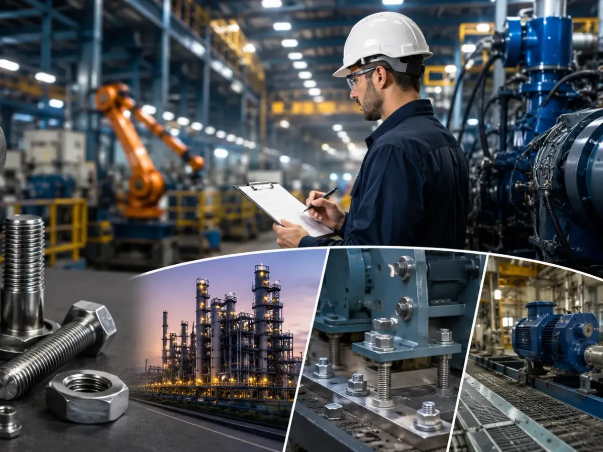 Como reduzir paradas industriais com a escolha correta dos fixadores?