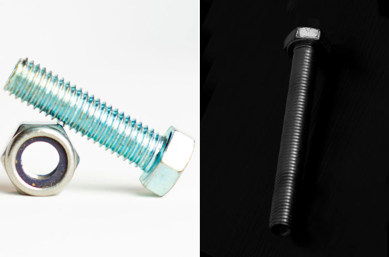 Qual a diferença entre parafusos de aço inoxidável e de aço carbono?