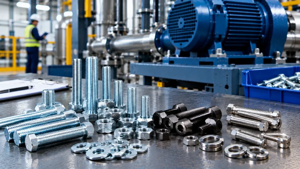 Fixadores industriais adequados para evitar falhas em equipamentos